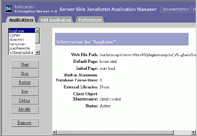   JavaScript Application Manager
